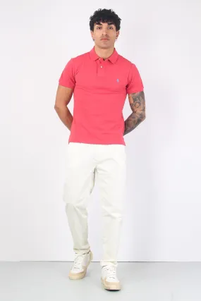 Polo Slim Fit Piquet Nantucket Red