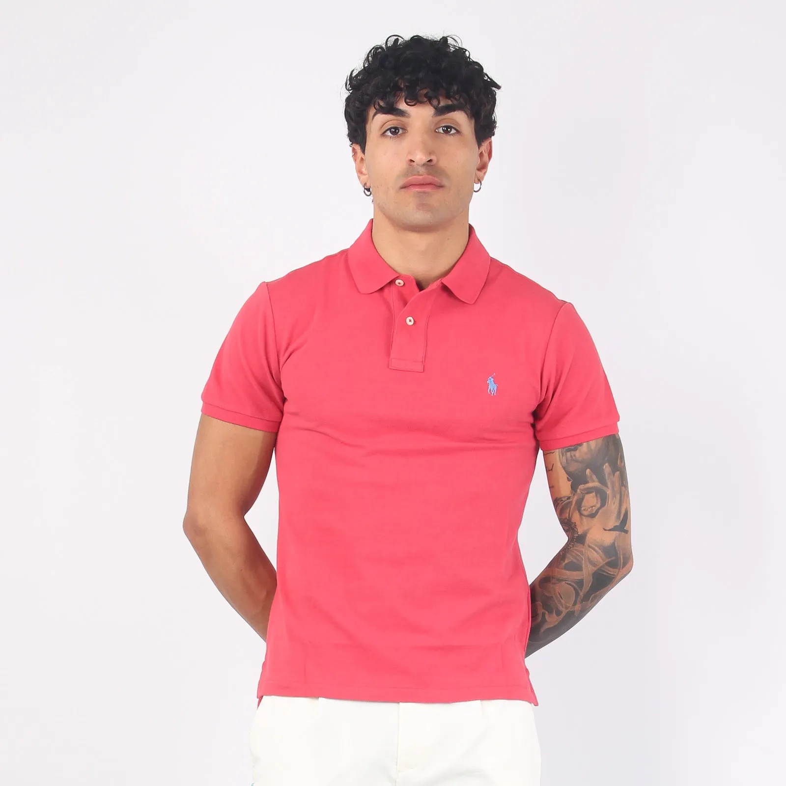 Polo Slim Fit Piquet Nantucket Red