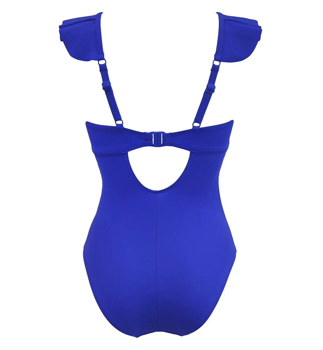 Pour Moi Space Frill Non Wire Swimsuit (18106) - Ultramarine