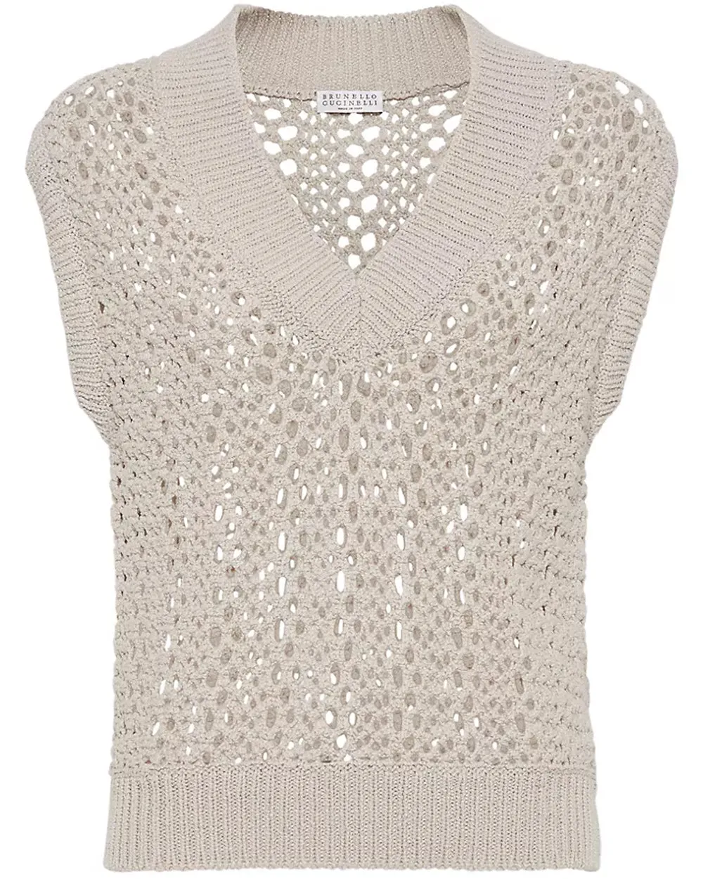 Quarzo Net Knit Cap Sleeve Top