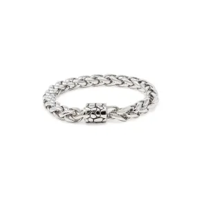 Rhodium Bracelet with Magnetic Clasp