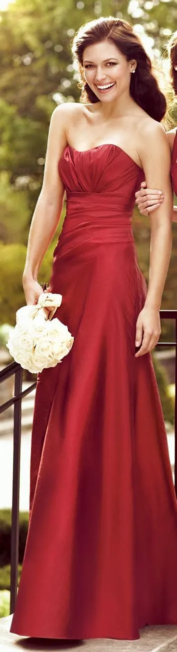 SALE Strapless Satin Gown Size 14 Style 1757