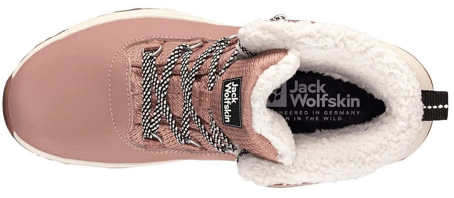 shoes Jack Wolfskin Everquest Texapore Mid W - Rose/White - women´s