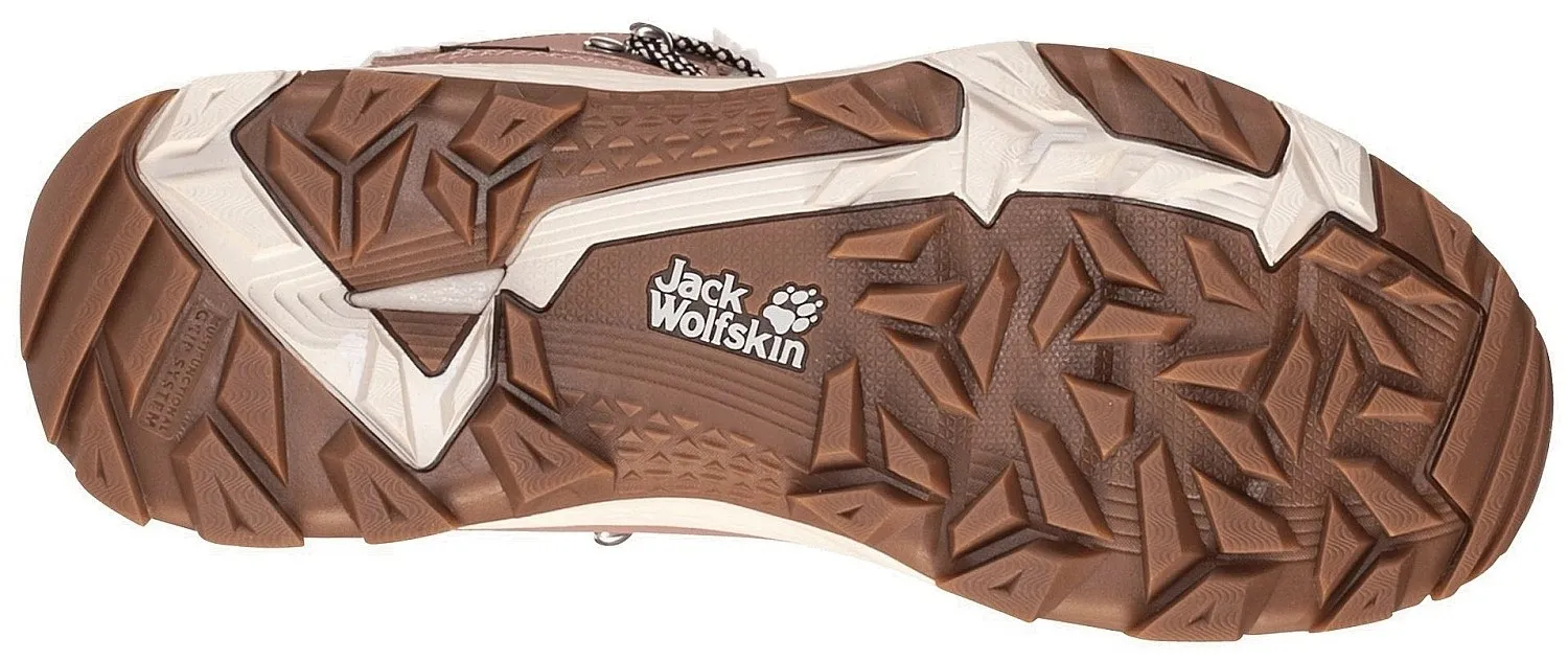 shoes Jack Wolfskin Everquest Texapore Mid W - Rose/White - women´s