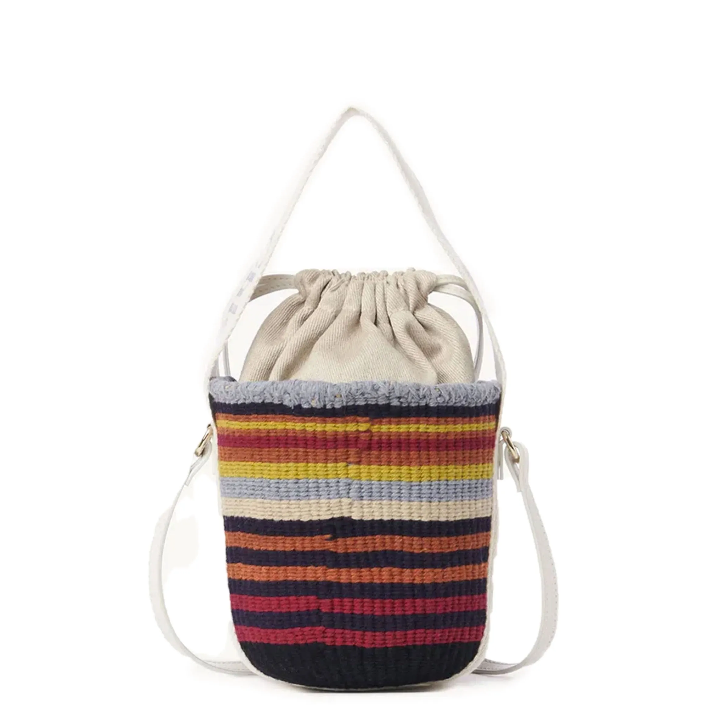 Small Striped Basket, Multi