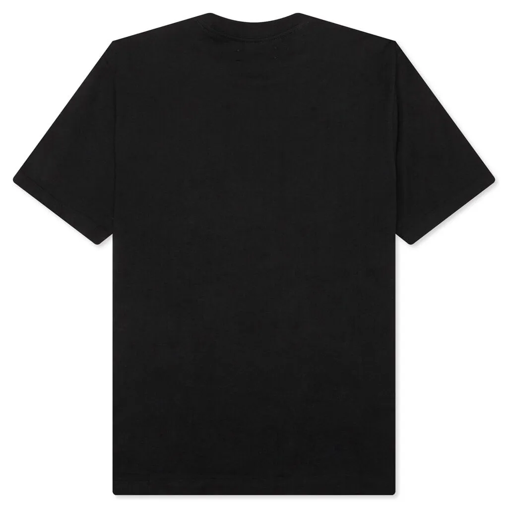 Staggered Chrome Tee - Black