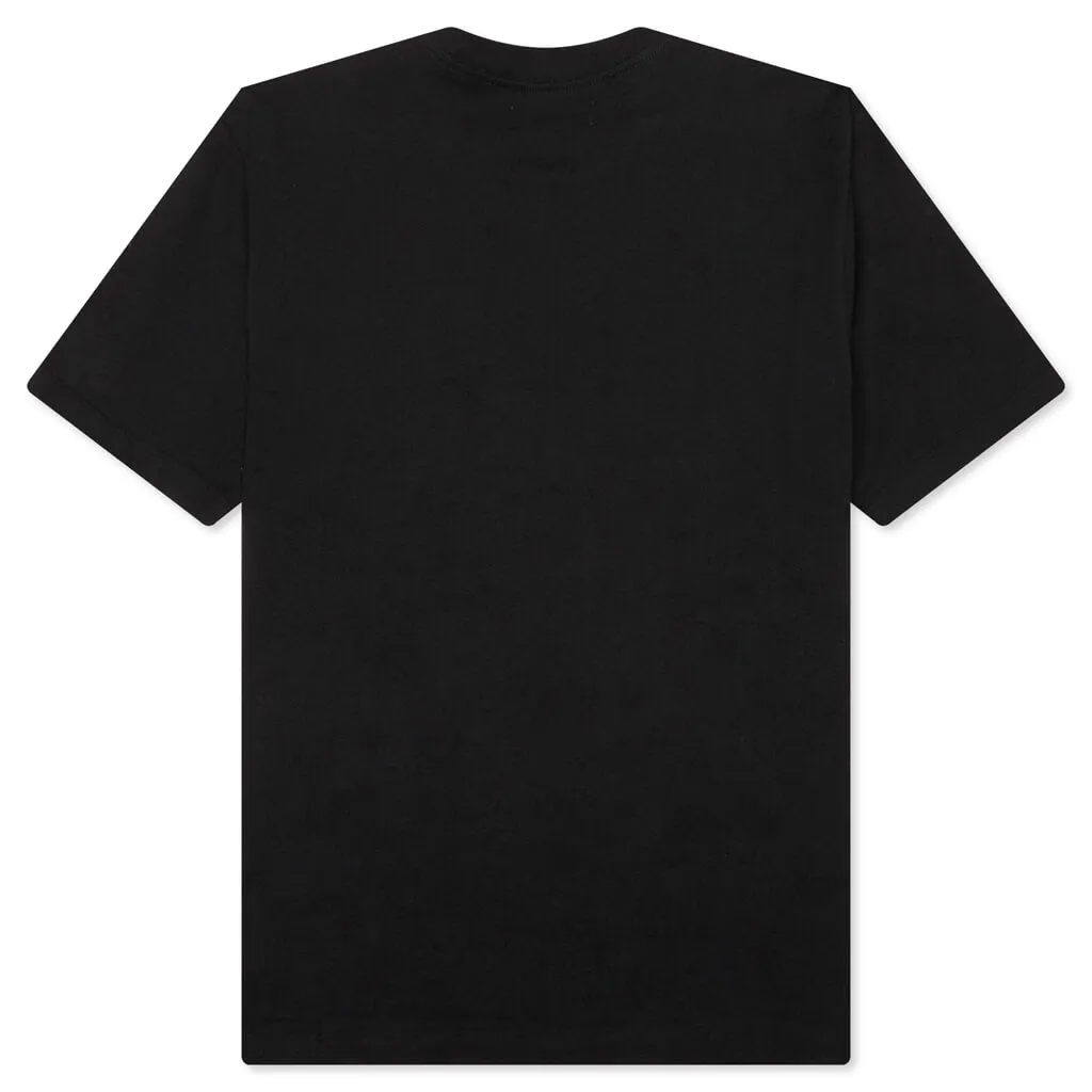 Staggered Logo Tee - Black