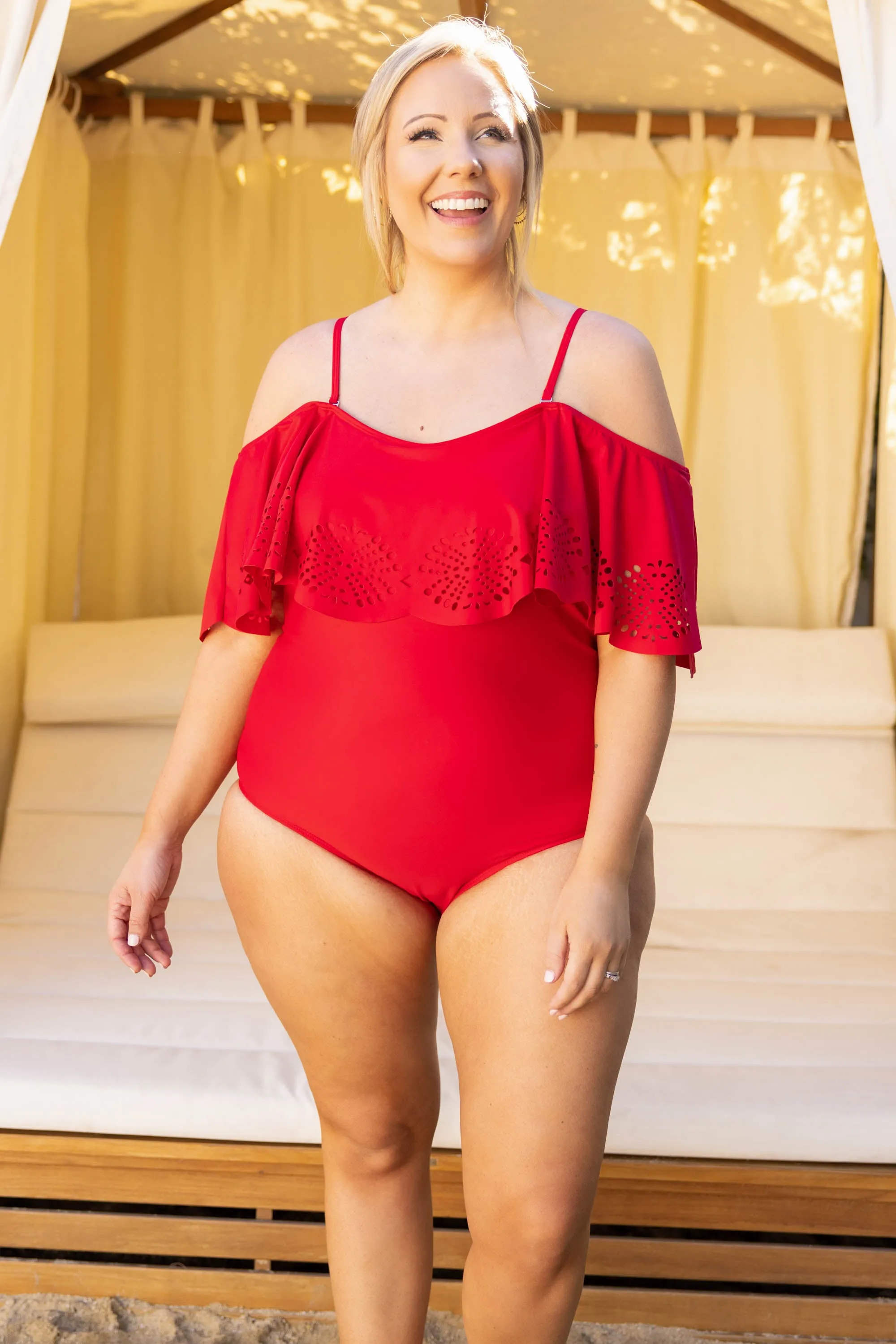 Sunrise And Shine Swimsuit, Red