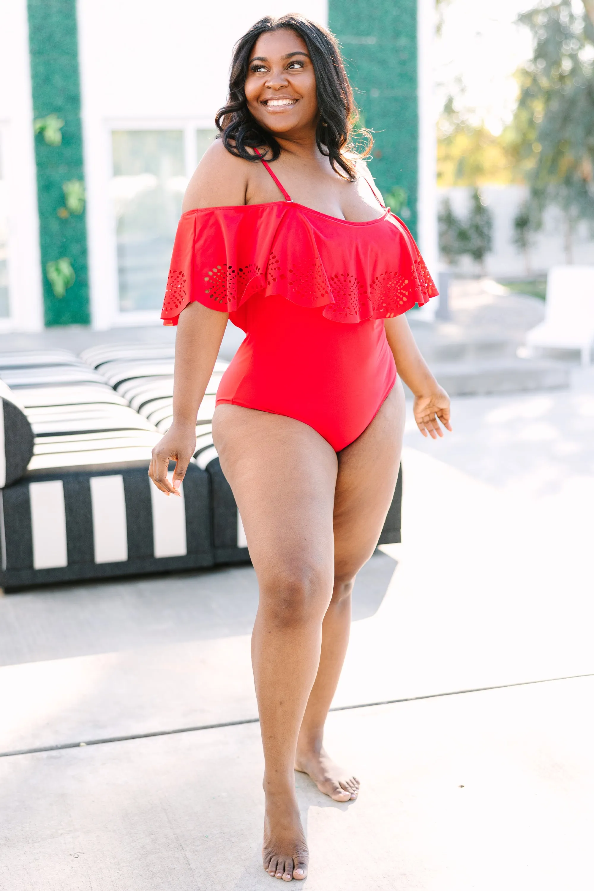 Sunrise And Shine Swimsuit, Red