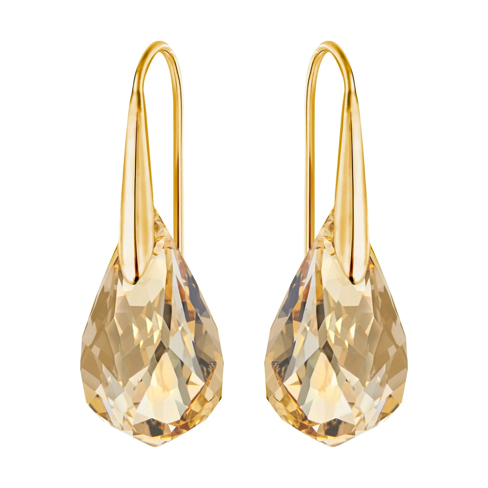 Swarovski ENERGIC PIERCED EARRINGS, Golden, Gold Plated - 5616263