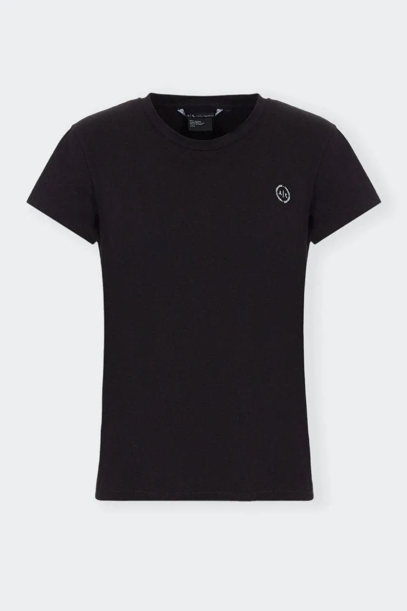 T-SHIRT SLIM FIT LOGO NERA