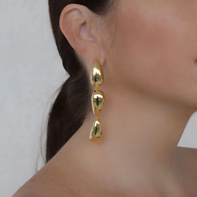 Triple Drop Earrings