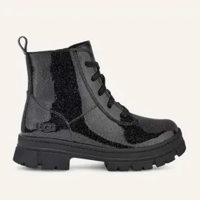 UGG Ashton Lace Up Glitter- Black