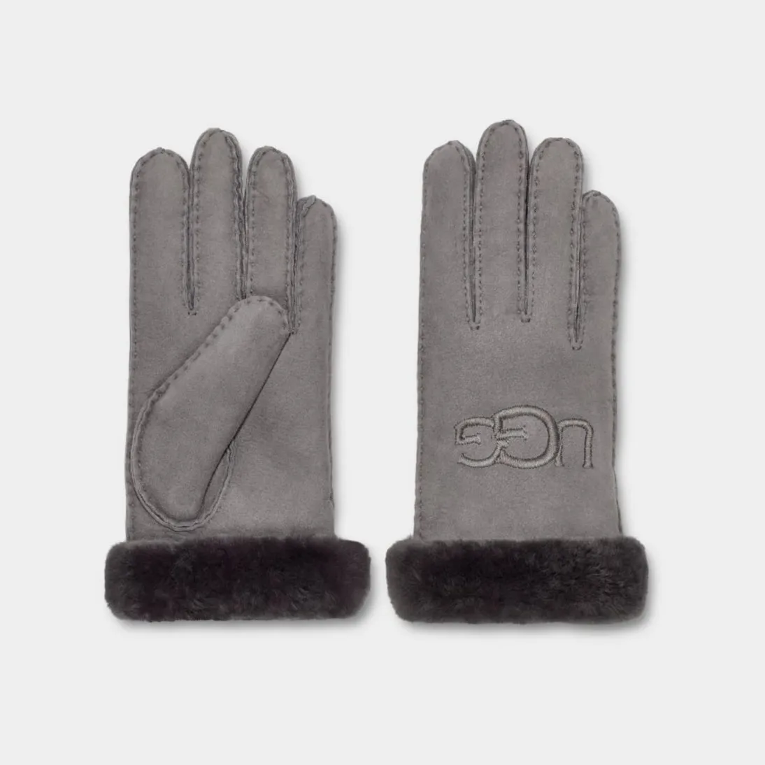 UGG Genuine Sheepskin Embroidered Glove 20931 Metal