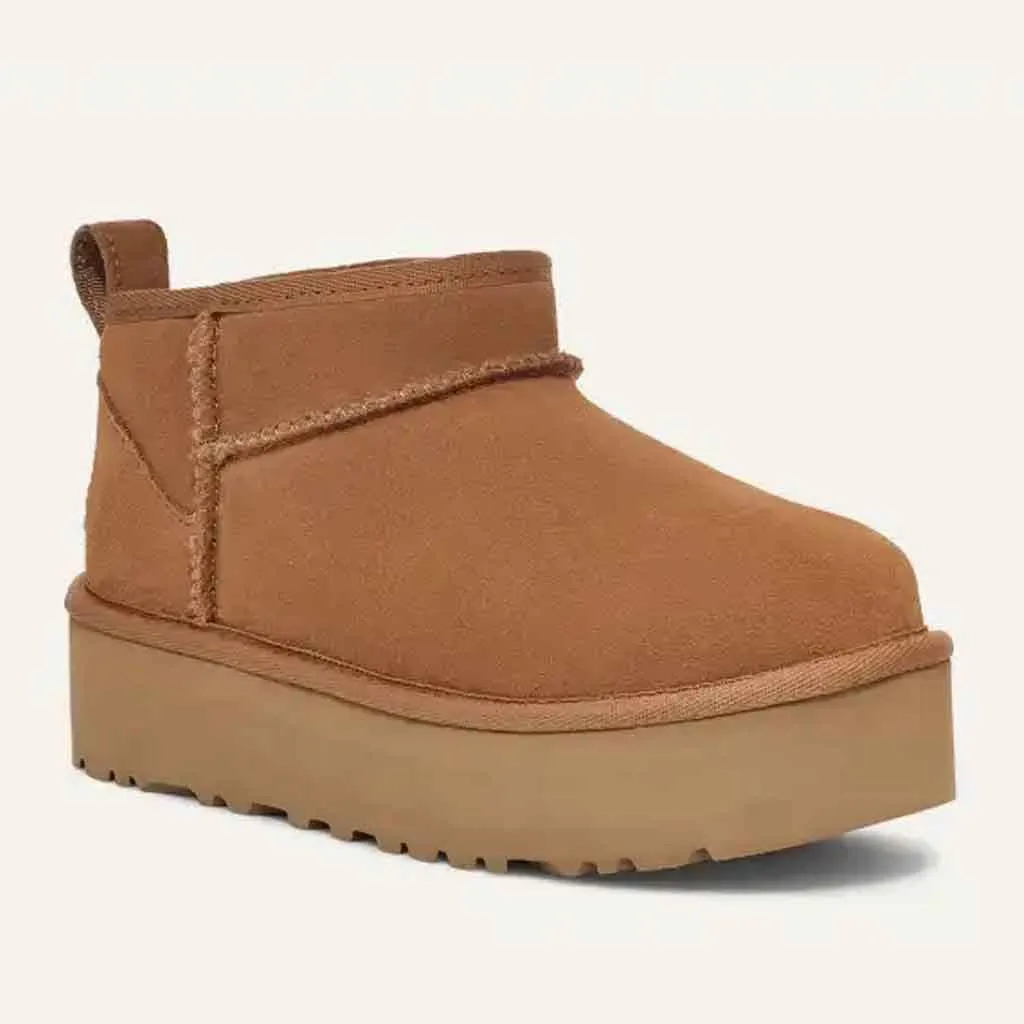 UGG Kids Classic Ultra Mini Platform - Chestnut