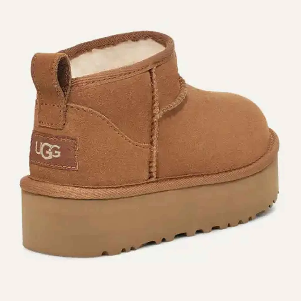 UGG Kids Classic Ultra Mini Platform - Chestnut