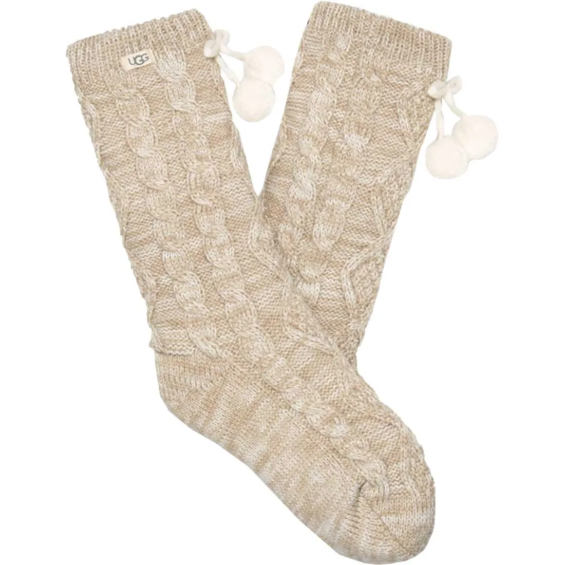 UGG Pom Pom Fleece Lined Crew Sock - Women's