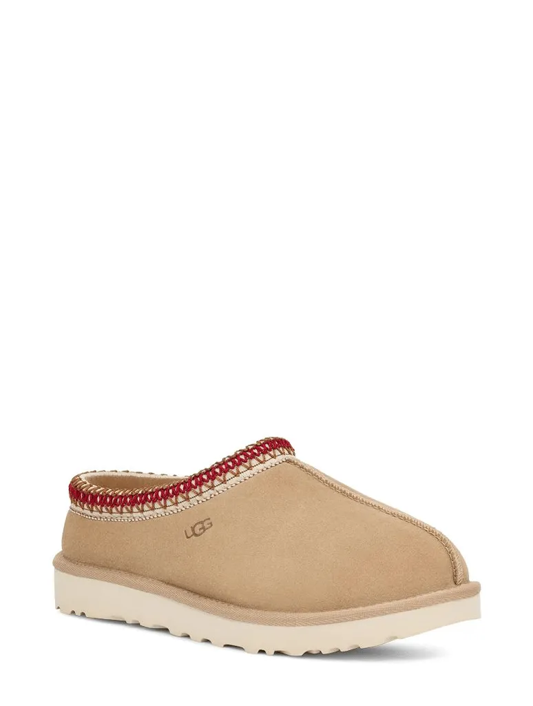 UGG Tasman Slipper in Sand/Dark Cherry