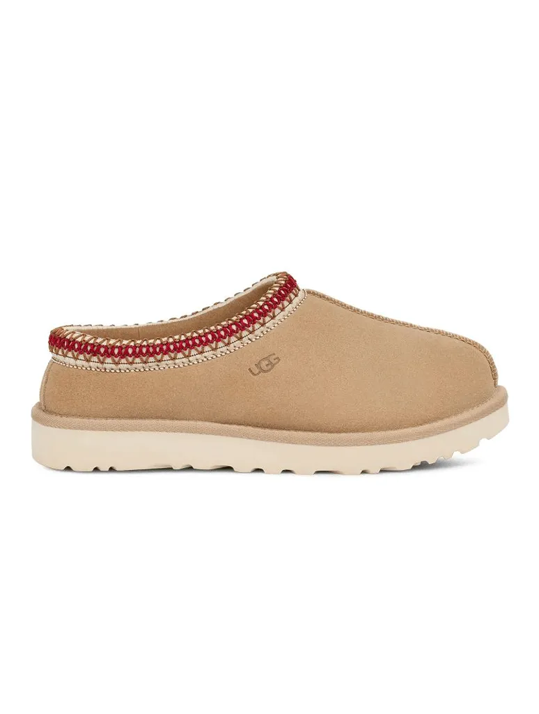 UGG Tasman Slipper in Sand/Dark Cherry