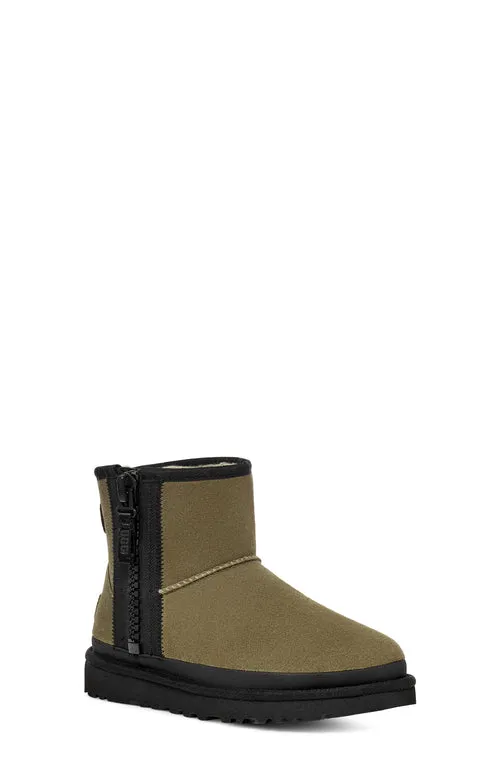 UGG Womens Classic Mini Zipper Tape Logo Boots