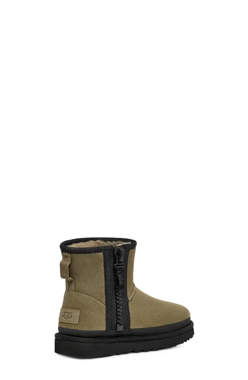 UGG Womens Classic Mini Zipper Tape Logo Boots