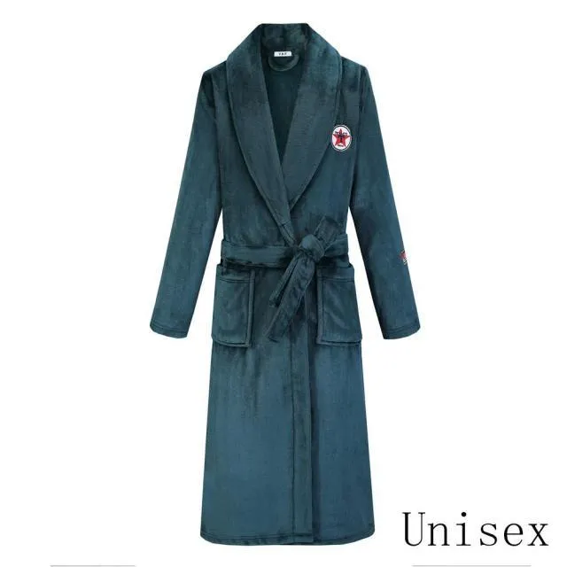 Winter Thick Warm Female Coral Fleece Kimono Robe