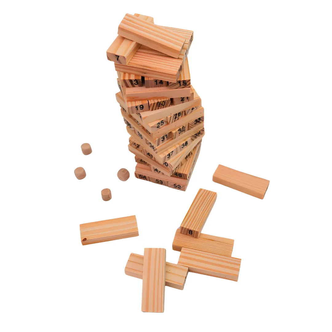 Wooden Wiss Toy (Medium), Balancing and Stacking Toys-54 Pcs